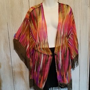 EUC cover up/sheer top M